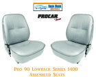 Pro 90 Series Lowback Seats Procar 80-1400-52 Grey Vinyl Universal - Pair Scat