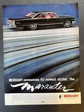 Vtg 1960s Ad Ford Motor Co Mercury Marauder S55 390 V-8 Standard Engine