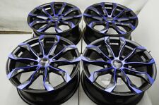 17 Wheels Rims 5 Lugs Black Blue Honda Civic Accord Lexus Es300 Gs350 Camry 4