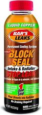 Bars Leaks 1109 Block Seal Liquid Copper Intake And Radiator Stop Leak 18 Oz