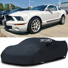 Satin Stretch Indoor Car Cover Dustproof Scratch Protect For Ford Mustang Gt V8