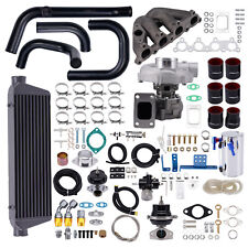 10 Pcs T3 Turbo Manifold Kit For Honda Civic Ex Cx Del Sol 1.5l 1.6l D15 D16