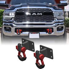Front Tow Hook Mount Bracket And D-ring Fits 10-20 Ram 25003500