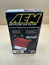 Aem Dryflow Universal Red Round Synthetic Cold Air Intake Filter 21-2109dk