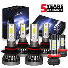 For Honda Civic 2006-2015 Led Headlight High Low Beam Fog Light Combo Bulbs Kit