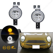 2x Led Front Indicator Turn Signals For Mini Cooper R50 R52 R53 From 2001-2007 Clear Glass