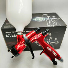 Paint 600ml Devilbiss Neptune Red 110b 1.3mm Nozzle Professional Spray Gun Cars