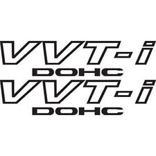 2x Black Vvt-i Dohc Stickers Vinyl For Toyota Vvti Trd Supra Jdm Celica