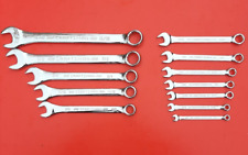 New Craftsman 12pc Full Polished Chrome Sae Standard 12pt Combination Wrench Set