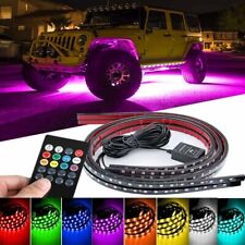 8 Color Led Strip Under Car Truck Tube Underglow Underbody System Neon Light Kit