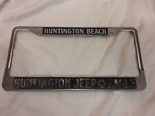 Huntington Beach Jeep Eagle California Car Dealership Metal License Plate Frame