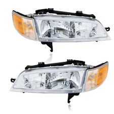For 1994-1997 Honda Accord Headlight Replacement Lamps Clear Corner Signal Lamps