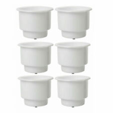 6 Pack Boat Plastic Cup Drink Can Holder With Drain For Marine Rv Car Pontoon