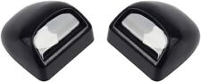 License Plate Lights Lamp Lens Black Housing Compatible With Silverado Sierra...