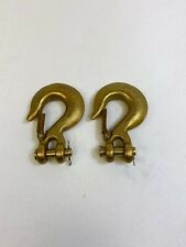 2pk - 516 Alloy Steel Grade 70 Clevis Slip Hook With Safety Latch 4700 Lb Wll