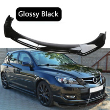 Front Bumper Lip Splitter Gloss Blackstrut Rods For Mazda 3 Hatchback 2004-2021