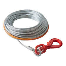 Vevor 38x75 Winch Cable Steel 15200lb Core Wire Rope Self Locking Swivel Hook