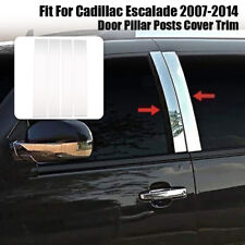 For 20072014 Cadillac Escalade Chrome B-pillar Posts Door Window Trim Covers