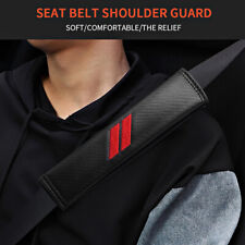 2 For Dodge Challenger Accessories Red Car Safety Seat Belt Shoulder Pad Cover