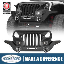 Hooke Road Mad Max Grillwings Bumper Wwinch Plate Fit Jeep Wrangler Jk 07-18