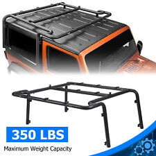 350lbs Powder Coated Black Roof Rack For Jeep Wrangler Jk Rubicon 2dr 2007-2010