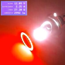 25w H4 Hb2 9003 Motorcycle Led Headlight Kit Hilo Power Red With Angel Eyes New