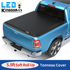 5.5 Ft Soft Roll Up Tonneau Cover For 2017-2024 Nissan Titan Truck Bed Cover