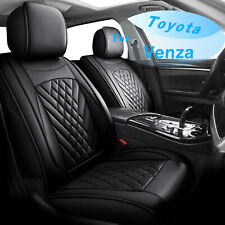 For Toyota Venza 2009-2016 Car 5 Seat Cover Cushion Pad Faux Leather Full Set