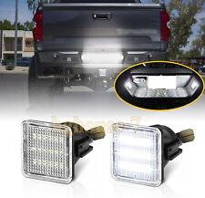 2pcs Rear Bumper Led License Plate Light Tag Lamp For Toyota Tacoma Tundra 16-22