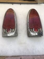 1953 1954 Dodge Station Wagon Chrome Tail Lights With Nos Lenses