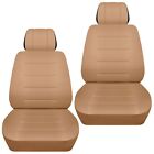Front Set Car Seat Covers Fits Ford Explorer 1991-2002 Solid Tan