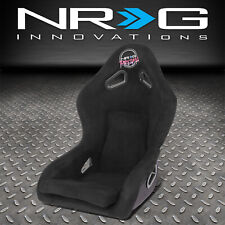 Nrg Innovations Prisma Black Synthetic Suede Fixed Back Bucket Racing Seat Mini