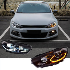 Upgrade For Vw Scirocco 2009-2017 Led Headlights Drl Head Lamps Plugplay Pair