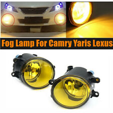 Pair Yellow Lens Bumper Fog Light Driving Lamps For Camry Yaris Lexus