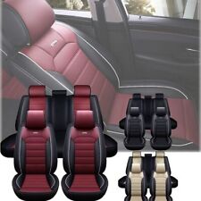 Leather Car Seat Cover Full Set Protector For Toyota Rav4 2019-2023 Le Xle Xse