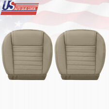 2005 To 2009 Fits Ford Mustang Driver Passenger Bottoms Leather Cover Tan