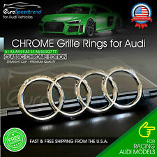 Audi Front Rings Chrome Grille Emblem Badge A1 A3 A4 A5 S5 A6 S6 Tt 8k0853605