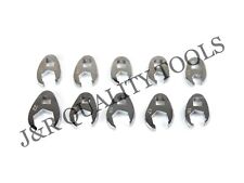 Vct 10pc Metric 38 Drive Flare Nut Crowfoot Wrench Set 10-22mm