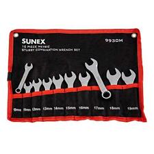 Sunex Tools 9930m Metric Stubby Combination Wrench Set 10-piece
