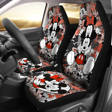Mickey And Minnie Mouse Cartoon Love Couple Car Seat Covers