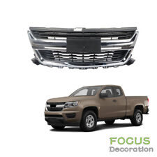 84408363 For 2015-2020 Chevrolet Colorado Front Upper Grille Black Chrome Grill