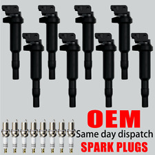 8x Oem Ignition Coil 8x Iridium Spark Plug For Bmw 550 650 750 750 X5 X6 Uf592