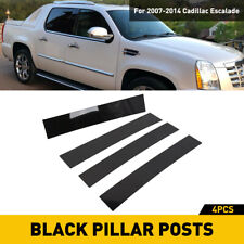 Gloss Black Pillar Posts For Cadillac Escalade 07-14 4pc Set Door Trim Cover Kit