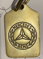 Vtg Mercedes Benz Brass Key Fob Key Ring