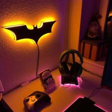 The Batman Logo Led Night Light Rgb Color Wall Lamp Remote Control Bedroom Lamp
