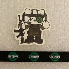 Hello Kitty Sticker Decal Shot Show 2022 Tactical Kitty