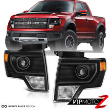 Factory Projector Style For 09-14 Ford F150 Black Projector Headlight Lamp Lr