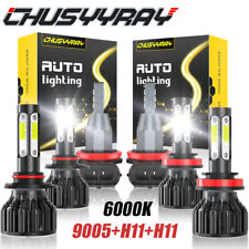 For Honda Pilot 2006-2018 6x 9005h11h11 Led Headlight Bulbs Fog Light Kit