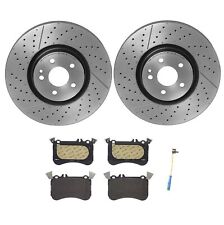Front Disc Brake Rotors Pad Sensors For Mercedes C117 X156 Gla45 Amg Cla45 Amg