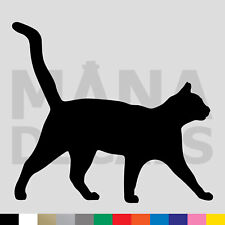 Cat Vinyl Die Cut Decal Sticker - Silhouette Outline Pet Animal Kitten